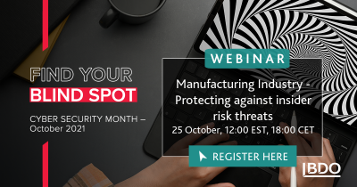 Cyber Security Month 2021 Webinar advert
