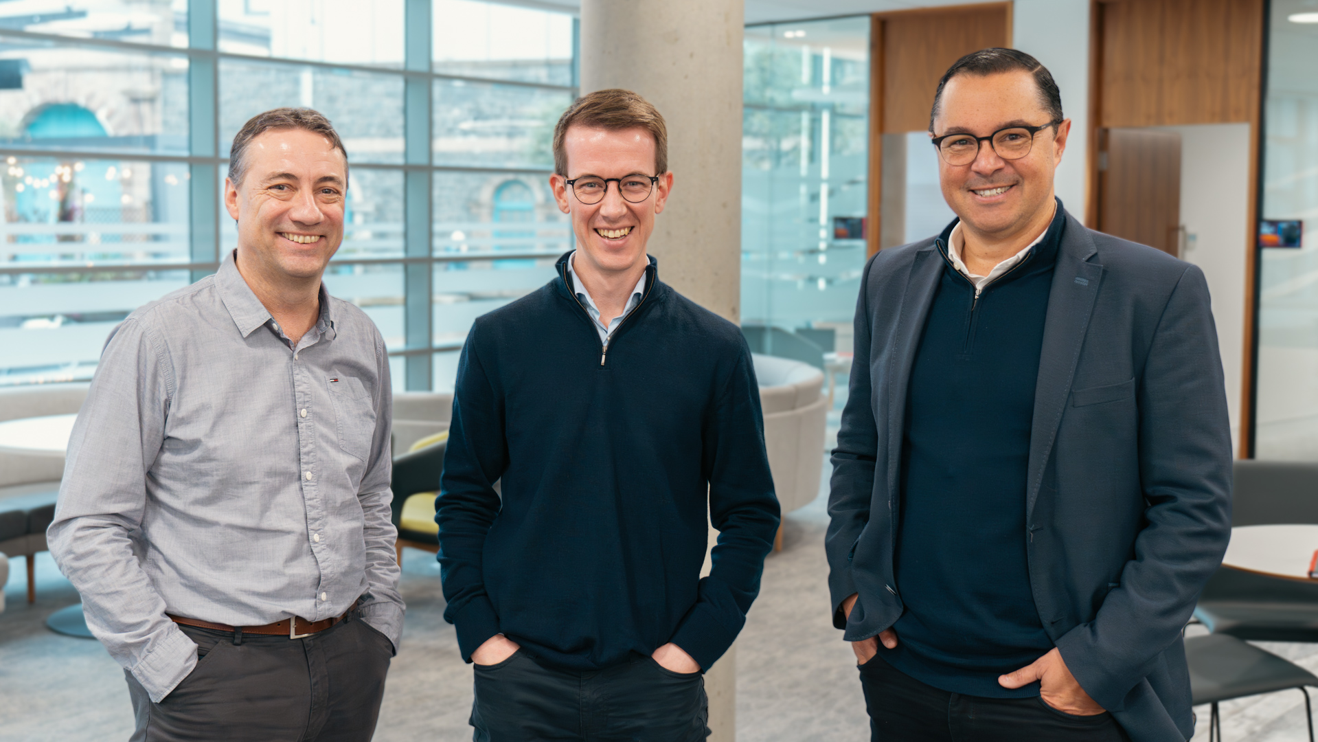 Josh Payne with Richard Searle and Matthew Corbin