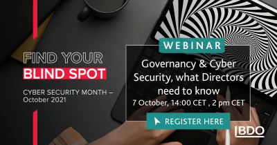 Cyber Security Month 2021 Webinar advert