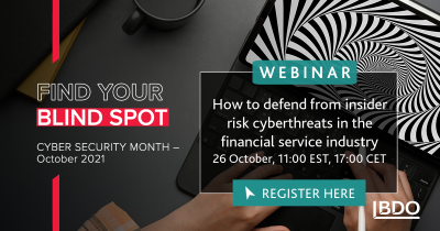 Cyber Security Month 2021 Webinar advert