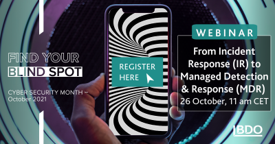 Cyber Security Month 2021 Webinar advert